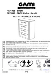 Gami EDEN Chêne blanchi H97 Manual Del Usario