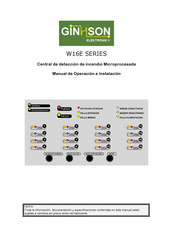 GINHSON W16E Serie Manual De Operación E Instalación