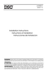 DSC LCD5511 Instrucciones De Instalación