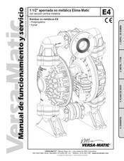 Versa-Matic E4 Serie Manual De Funcionamiento Y Servicio