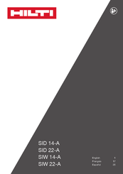 Hilti SIW 22-A Manual De Instrucciones Original