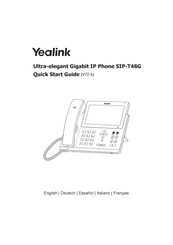 Yealink SIP-T48G Guia De Inicio Rapido