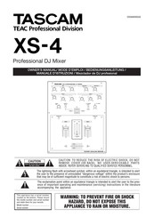 Tascam XS-4 Manual Del Proprietário