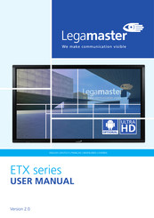 Legamaster ETX-8610UHD Manual Del Usuario