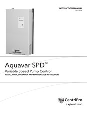 CentriPro Aquavar SPD Serie Manual De Instruccion