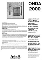 Aprimatic ONDA 2000 Instrucciones De Instalación