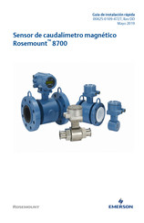 Emerson Rosemount 8700 Guía De Instalación Rápida