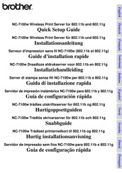 Brother NC-7100w Guía De Configuración Rápida