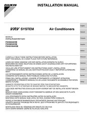 Daikin VRV FXHQ63AVEB Manual De Instalación