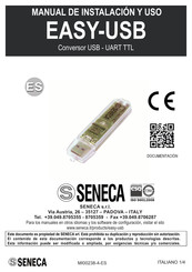 Seneca EASY-USB Manual De Instalacion Y Uso