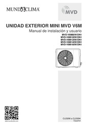 mundoclima MVD-V6M80W/DN1 Manual De Instalación Y Usuario