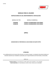 Oppici CG906CIB Manual Para El Usuario