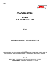 Oppici CE9040IB Manual De Operación