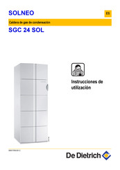 De Dietrich SOLNEO SGC 24 SOL Instrucciones De Utilizacion