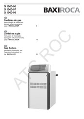 baxiroca G 1000-06 Instrucciones De Instalación, Montaje Y Funcionamiento