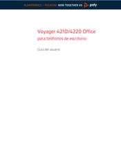 Plantronics Voyager 
 4220 Office Guia Del Usuario