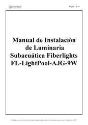 Fiberlights FL-LightPool-AJG-9W Manual De Instalación