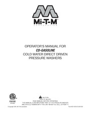 Mi-T-M CD-GASOLINE Serie Manual Del Operador