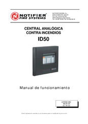 Notifier ID50 Manual De Funcionamiento