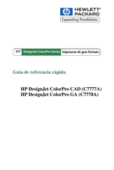 HP DesignJet ColorPro CAD C7777A Guía De Referencia Rápida