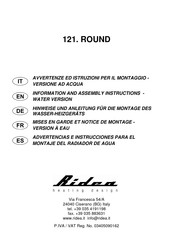 Ridea 121. ROUND Advertencias E Instrucciones Para El Montaje