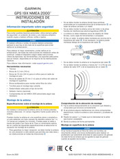 Garmin GPS 19x NMEA 2000 Instrucciones De Instalación