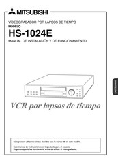 Mitsubishi HS-1024E Manual De Instalación Y De Funcionamiento