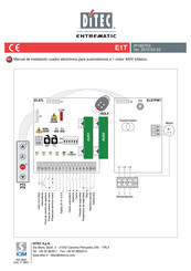 DITEC Entrematic E1T Manual De Instalación