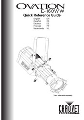 Chauvet Ovation E-160WW Guía De Referencia Rápida