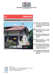 DITEC OBBI3BH Manual Para La Instalación Y El Mantenimiento