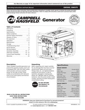 Campbell Hausfeld GN5060 Manual De Instrucciones