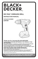 Black and Decker LDX120 Manual De Instrucciones