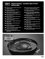 Weber GOURMET BBQ SYSTEM Manual De Instrucciones