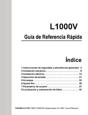 YASKAWA L1000V Serie Guía De Referencia Rápida