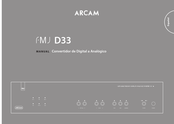 Arcam FMJ D33 Manual Del Usuario