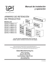 Duke FWM34-15 Serie Manual De Instalación Y Operación