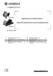 Xylem LOWARA ESH ATEX Serie Manual De Instalación, Uso Y Mantenimiento