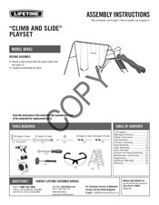 Lifetime CLIMB AND SLIDE Instrucciones De Montaje