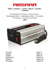 Absaar 400w Manual De Instrucciones