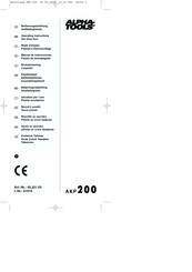 ALPHA-TOOLS 45.221.03 Manual De Instrucciones