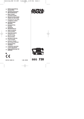 Alpha-Tools BBS 720 Manual De Instrucciones