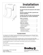 Bradley On-Site S19-921H Manual Del Usuario