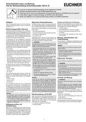EUCHNER Serie CES-A-5 Información De Seguridad Y Mantenimiento