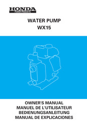 Honda WX15 Manual De Explicaciones