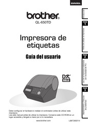 Brother P-touch QL-650TD Guia Del Usuario