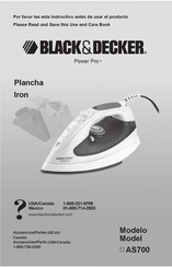 Black and Decker Power Pro AS700 Manual Del Usuario
