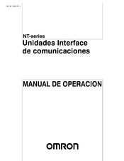 Omron NT Serie Manual De Operación