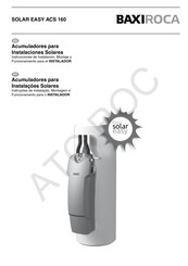 baxiroca SOLAR EASY ACS 160 Instrucciones De Instalación, Montaje Y Funcionamiento