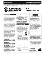 Campbell Hausfeld Premium Serie Instrucciones De Operación