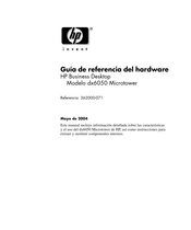 HP dx6050 Microtower Guía De Referencia Del Hardware